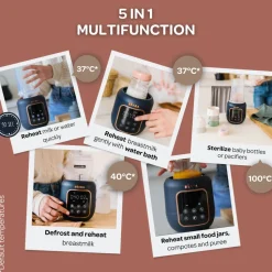 5 in 1 Multi Milk Bottle Warmer - Night Blue