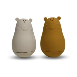 Joa Silicone Bath Toy 2 Pack - Cream / Brown Mix