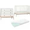 Leander Luna Cot + Mattress + Dresser