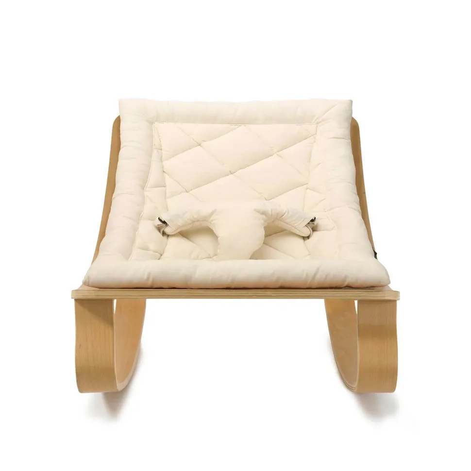 Levo Baby Rocker - Organic Milk/White