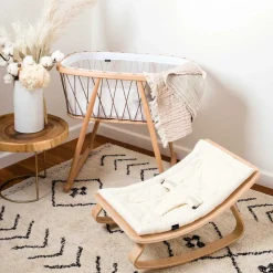 Levo Baby Rocker - Organic Milk/White
