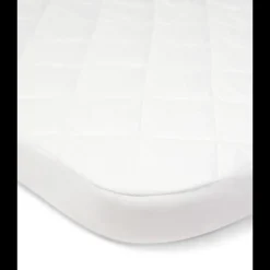Lua Bedside Bassinet Mattress Protector - White
