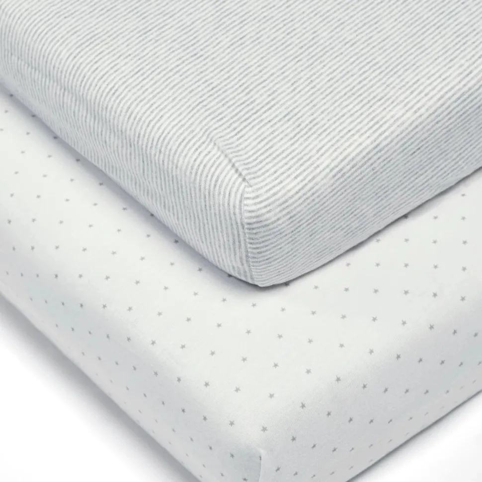 Lua Bedside Bassinet Sheets (2 Pack) VARIOUS COLOURS