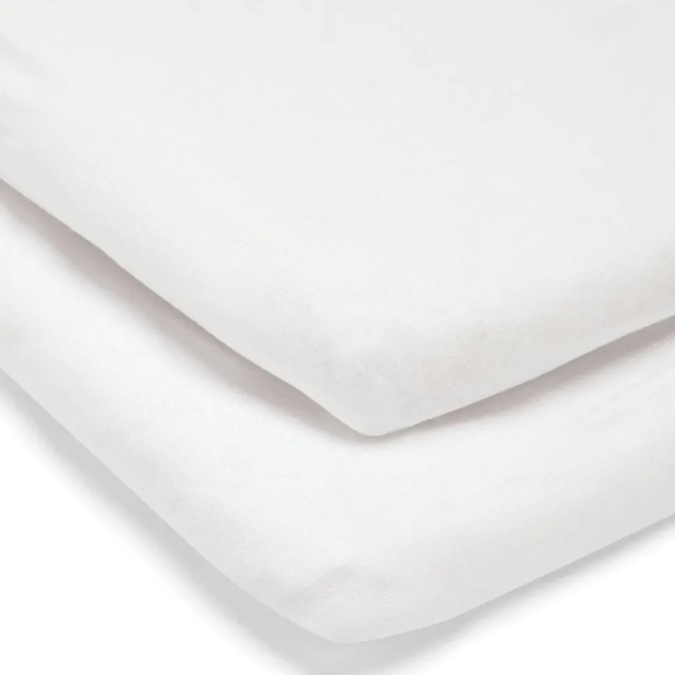 Lua Bedside Bassinet Sheets (2 Pack) VARIOUS COLOURS