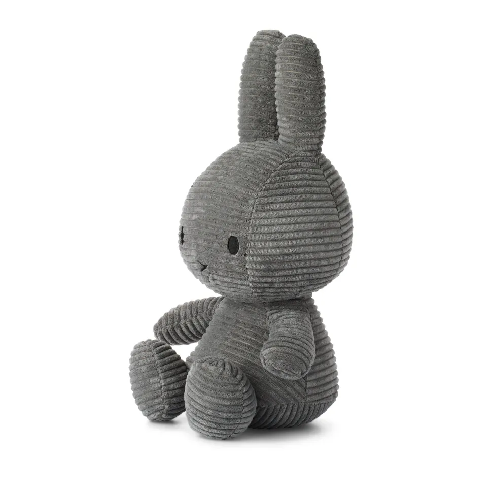 Miffy Sitting Corduroy - Grey
