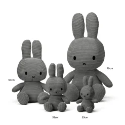 Miffy Sitting Corduroy - Grey