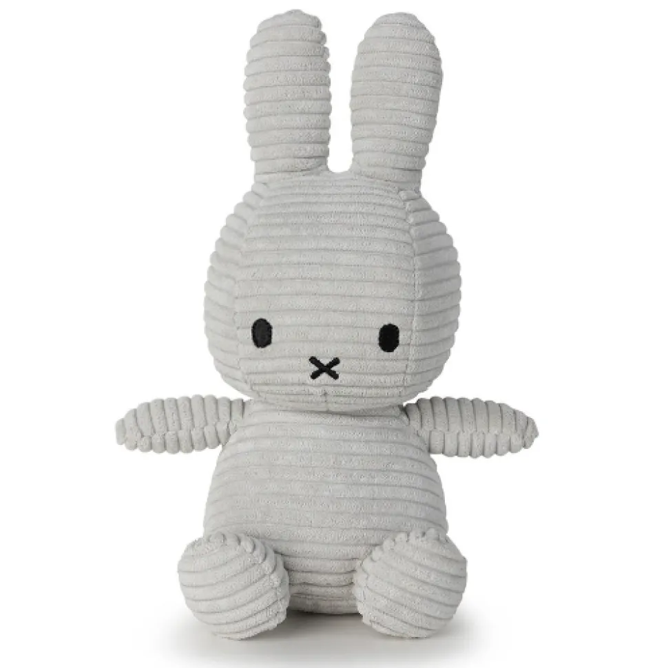 Miffy Sitting Corduroy - Soft Grey