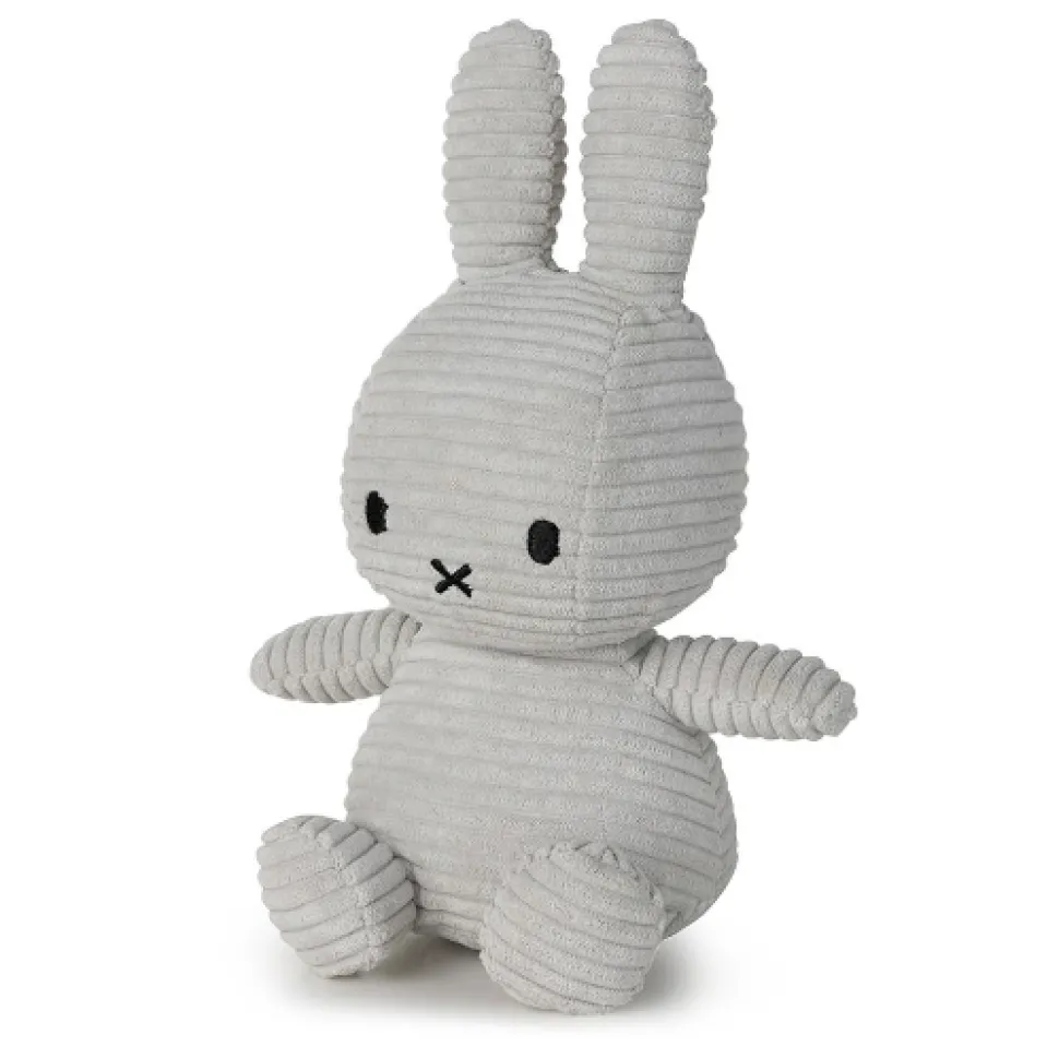 Miffy Sitting Corduroy - Soft Grey