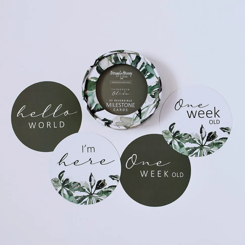 Milestone Cards - Evergreen & Olive