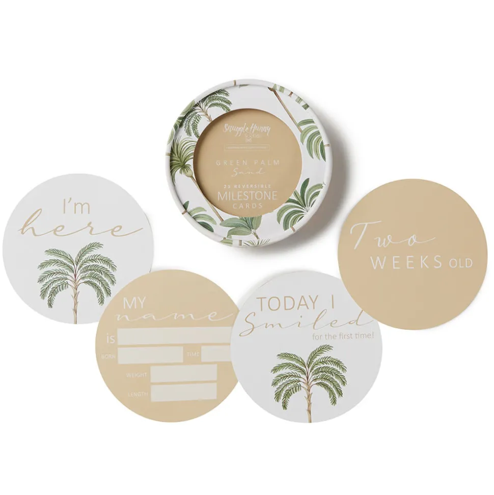 Milestone Cards - Green Palm & Sand