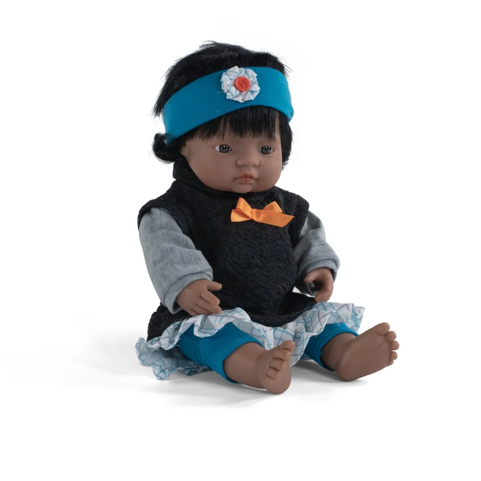Miniland Doll - Anatomically Correct Baby, Latin American Girl, 38 cm
