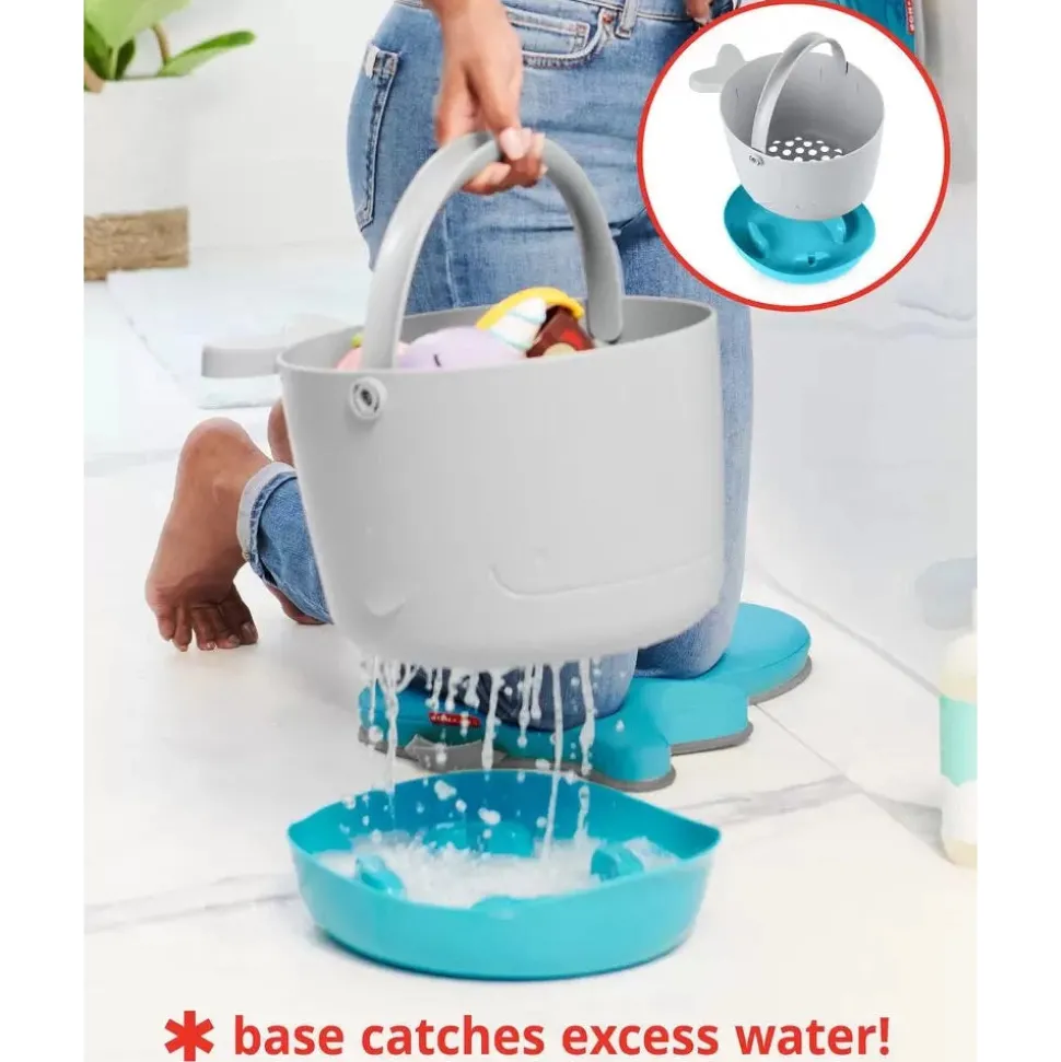Moby Stowaway Bath Toy Bucket