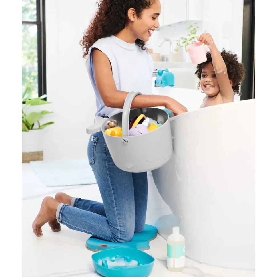 Moby Stowaway Bath Toy Bucket