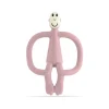 Monkey Teether - Dusty Pink