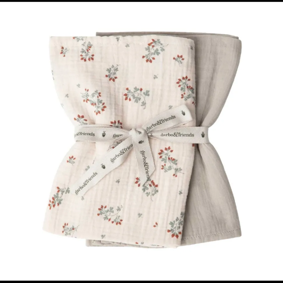 Muslin Small Blankets Set of 2 VARIOUS COLOURS