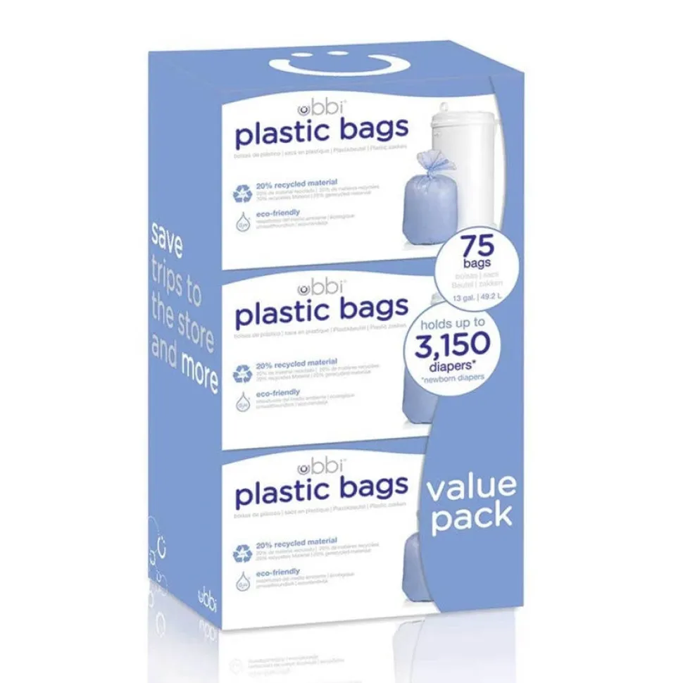 Nappy Bin Plastic Bags - 3 pack