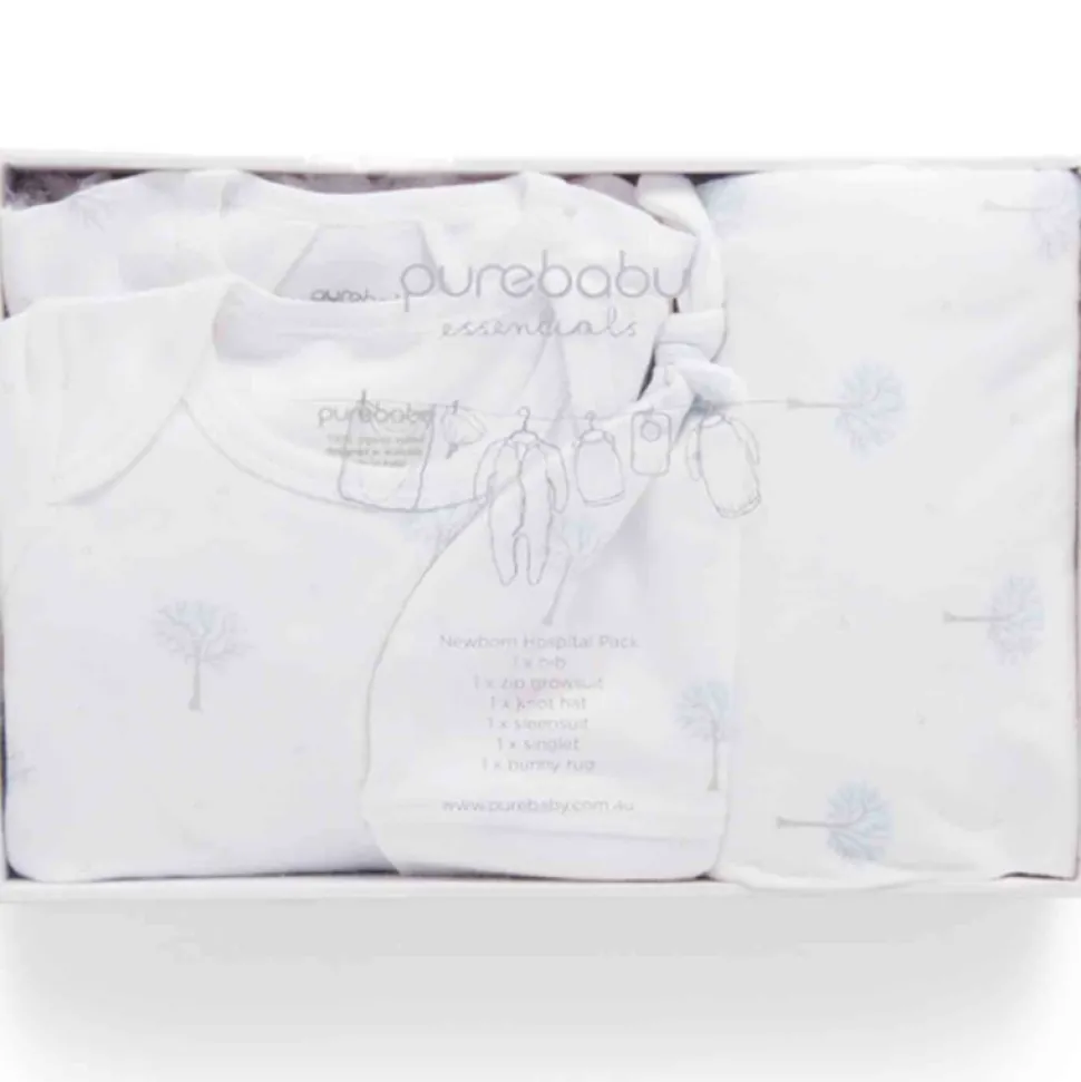 Newborn Hospital Pack - Pale Blue Tree