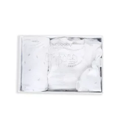Newborn Hospital Pack - Pale Grey Leaf with Spot