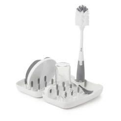 On The Go Drying Rack and Bottle Brush - Grey