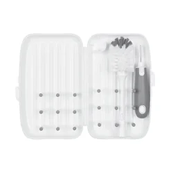 On The Go Drying Rack and Bottle Brush - Grey