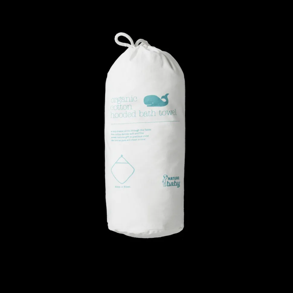 Organic Cotton Hooded Bath Towel - Natural