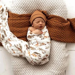 Organic Muslin Wrap - Dino