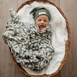Organic Muslin Wrap - Evergreen