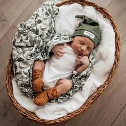 Organic Muslin Wrap - Evergreen