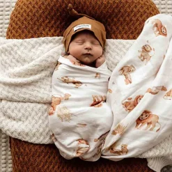 Organic Muslin Wrap - Lion