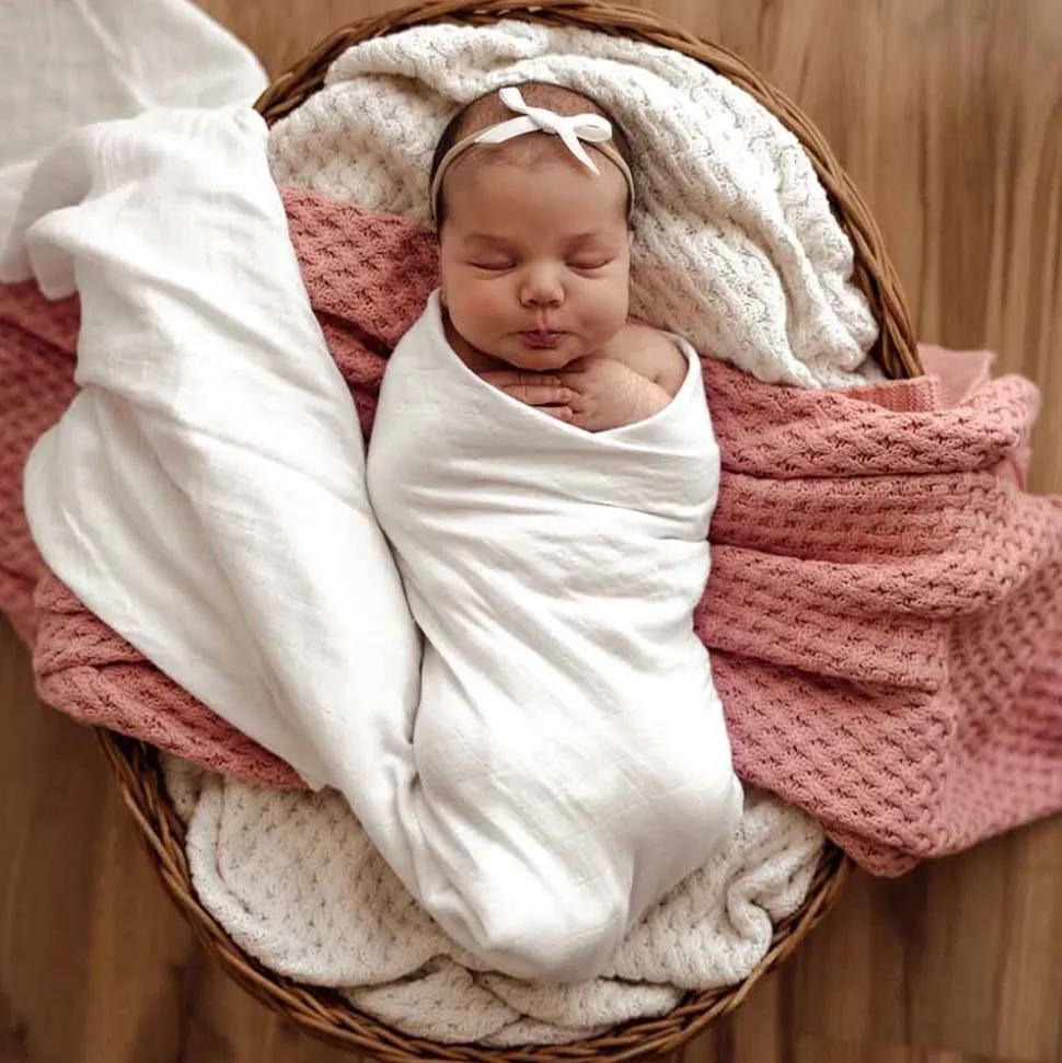 Organic Muslin Wrap - Milk
