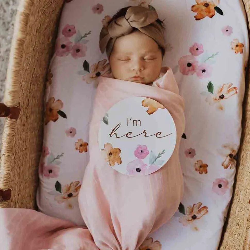 Organic Muslin Wrap - Musk Pink