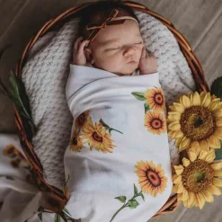 Organic Muslin Wrap - Sunflower