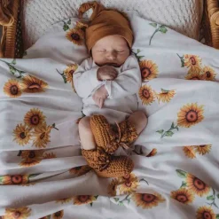 Organic Muslin Wrap - Sunflower