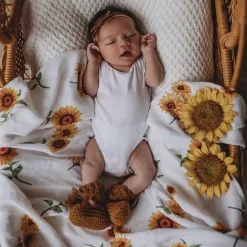 Organic Muslin Wrap - Sunflower