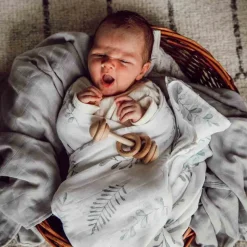 Organic Muslin Wrap - Wild Fern