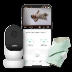 Owlet Monitor Duo 2 - Cam 2 + Smart Sock 3 Mint