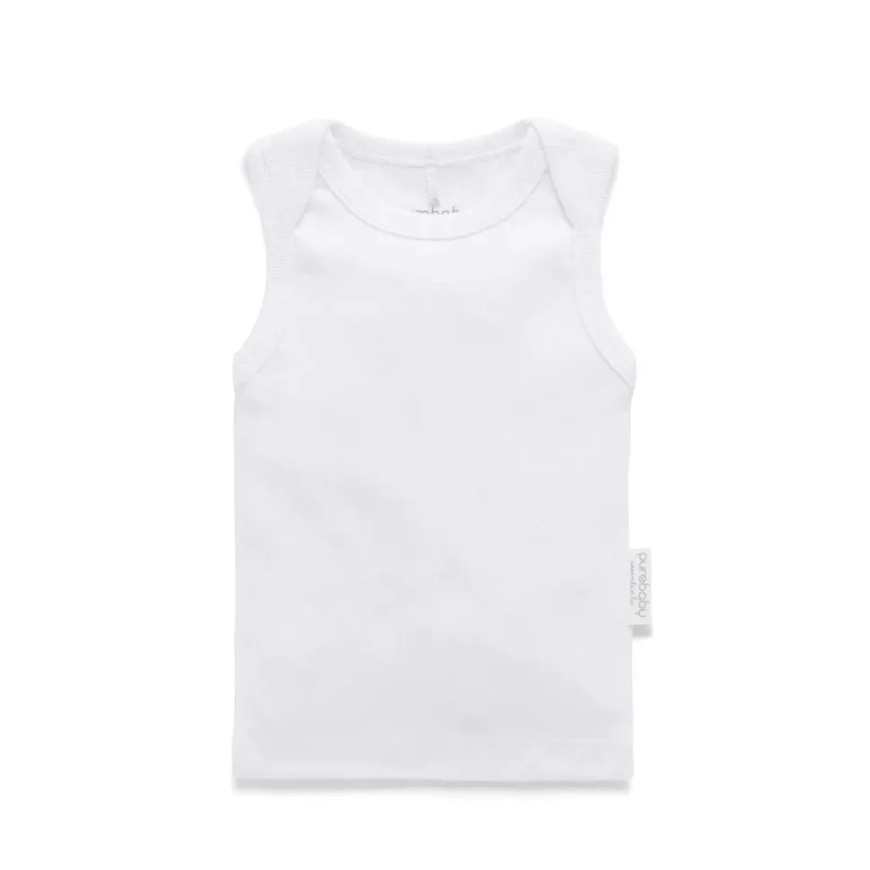 2 Pack Premie Singlet - White