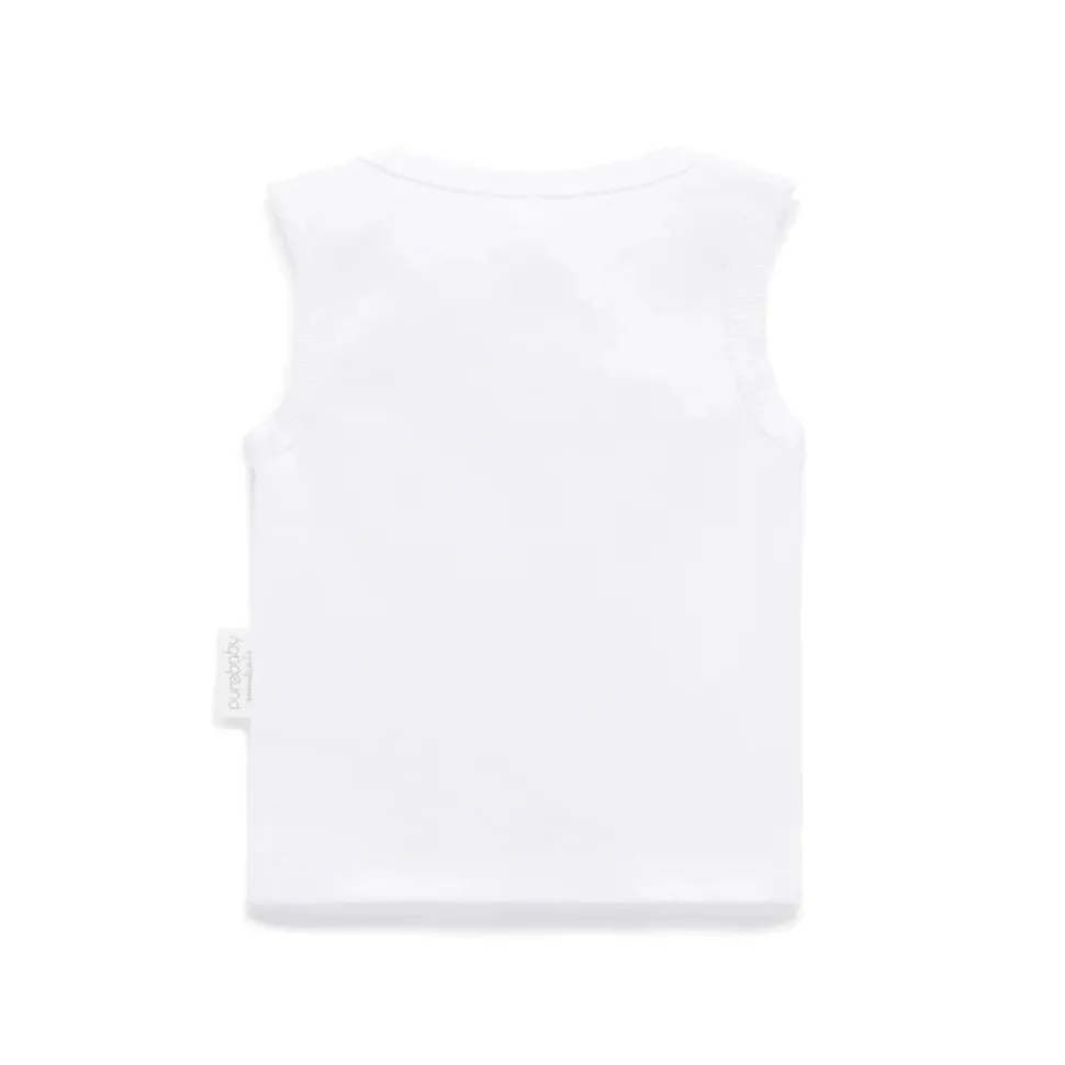 2 Pack Premie Singlet - White