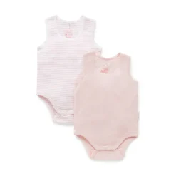 2 pack Rib Bodysuit - Pale Pink Pack