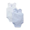 2 pack Rib Bodysuit - Pale Blue Pack