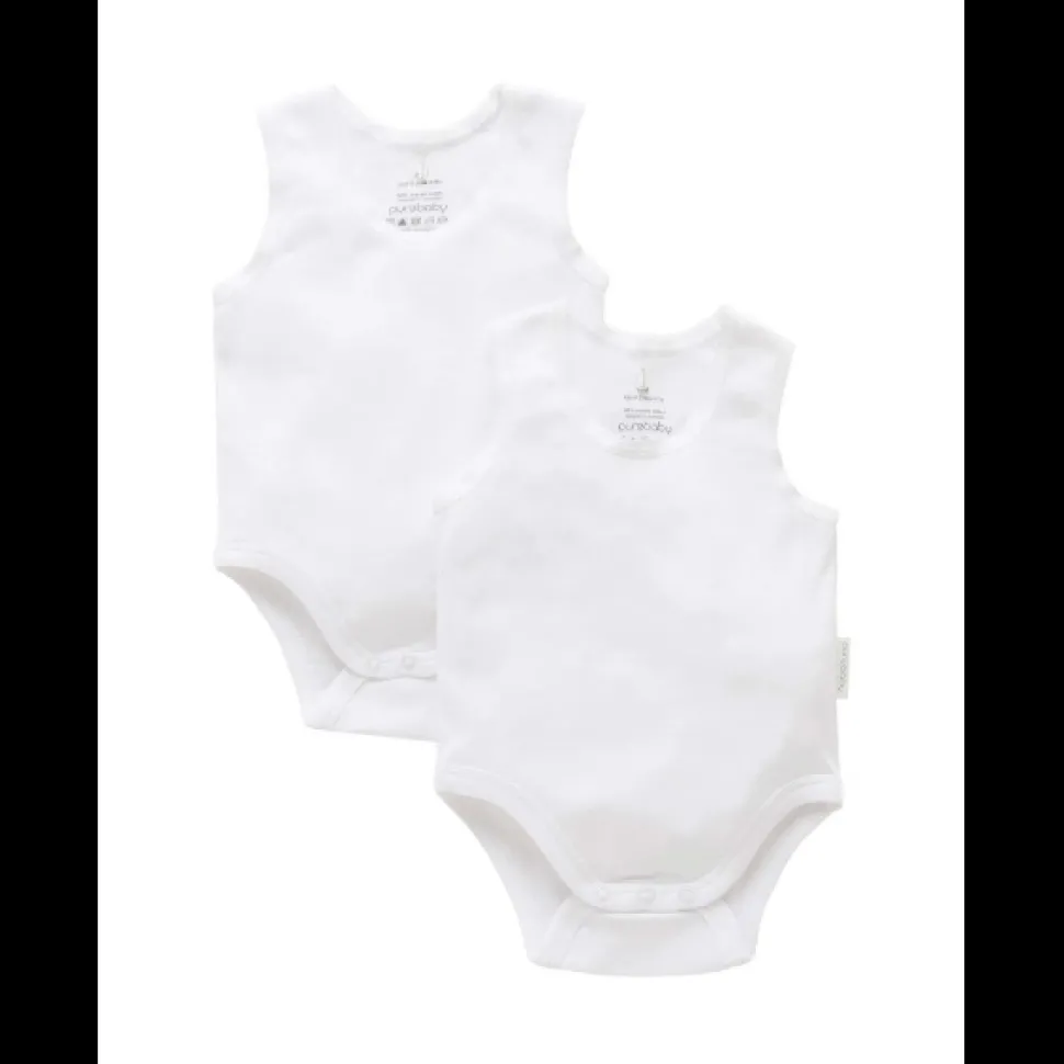 2 pack Rib Bodysuit - White