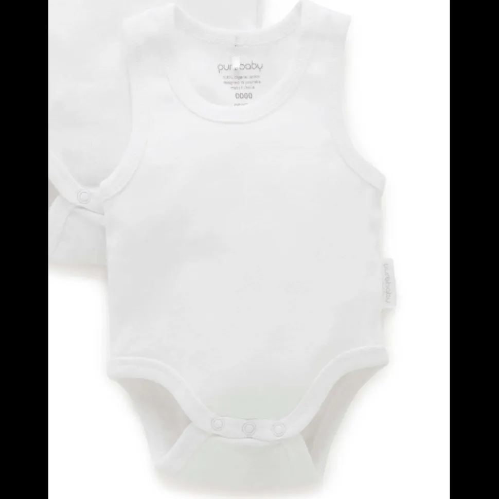 2 pack Rib Bodysuit - White