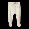 Pointelle Footed Rompers - Lemon Print