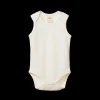 Pointelle Singlet Bodysuit - Natural