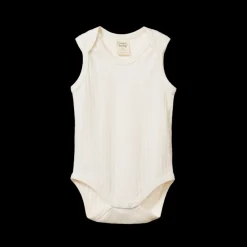 Pointelle Singlet Bodysuit - Natural