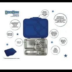 Presto Stainless Steel Bento Box VARIOUS COLOURS