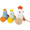 Pull Along Hen Family