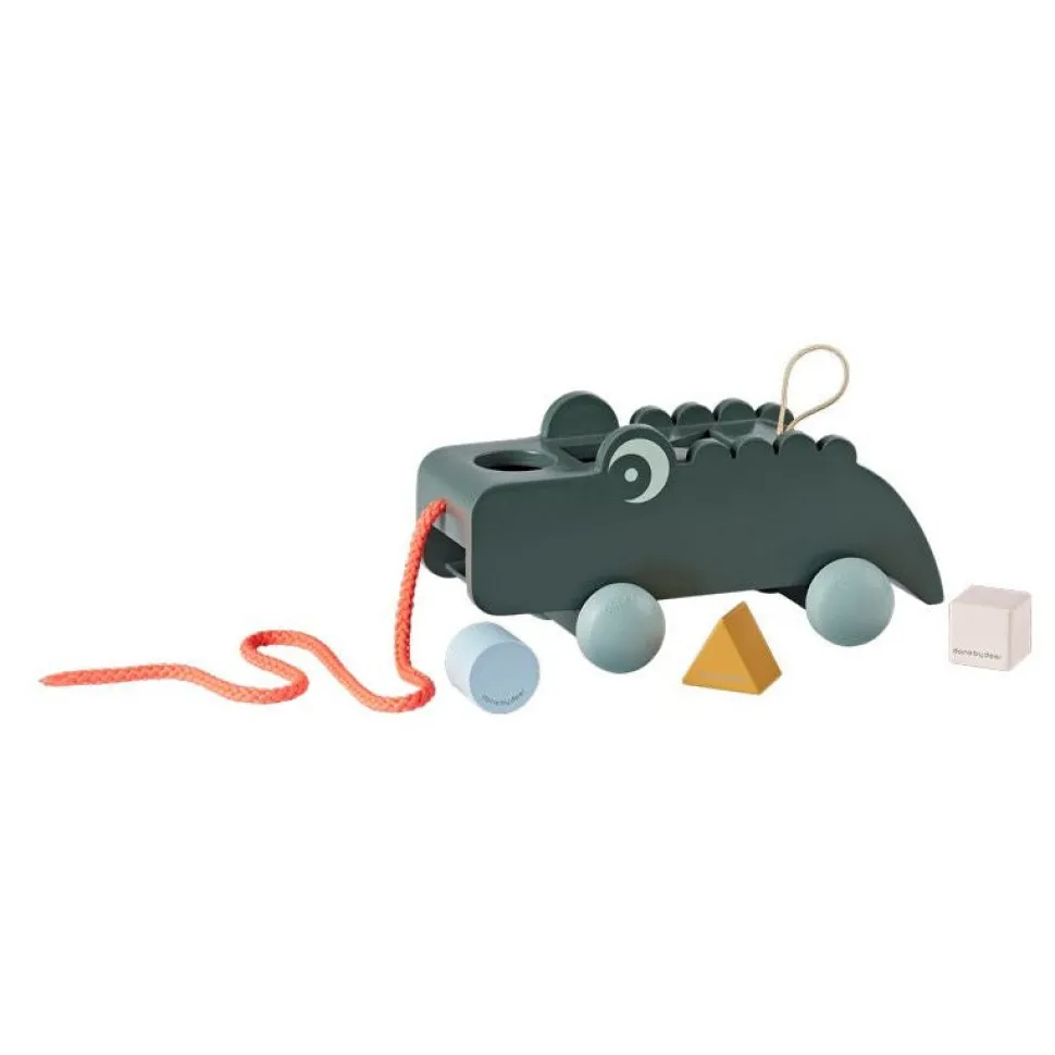 Pull Along Sorting Box - Croco