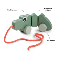 Pull Along Wiggle Toy - Croco