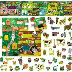 Puzzle + Stickers The Farm